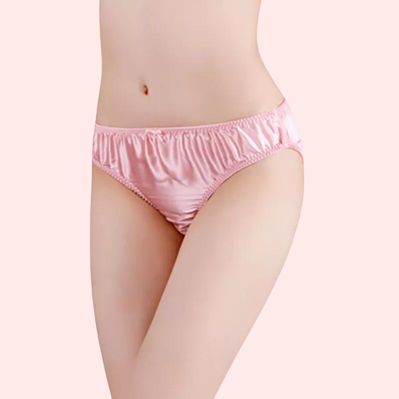 Curve&Co Luxury Silk Panties Cheeky Bow Gift Box