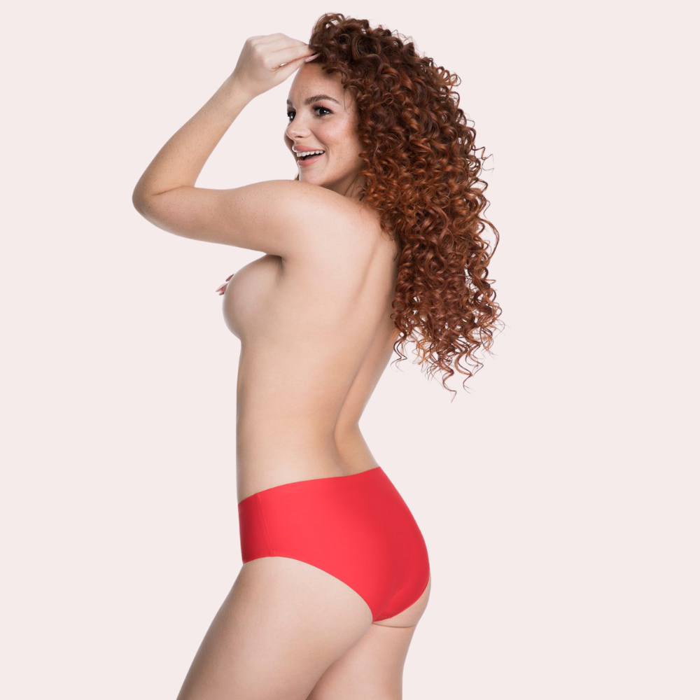 Curve&Co Red Seamless Panties