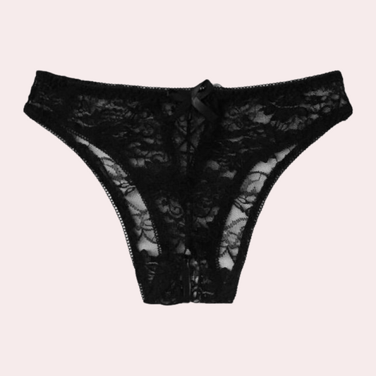 Sexy Floral Lace Crotchless panty 2 Pack