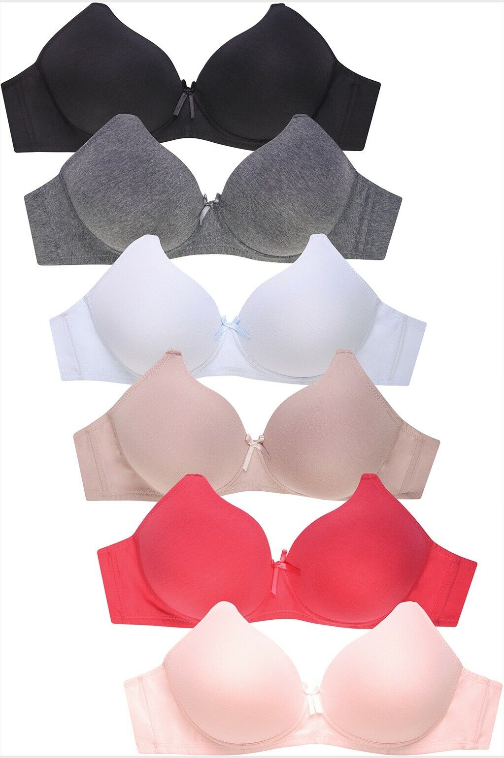 No Wire Full Cup Light Padded Bra Pack Of 2