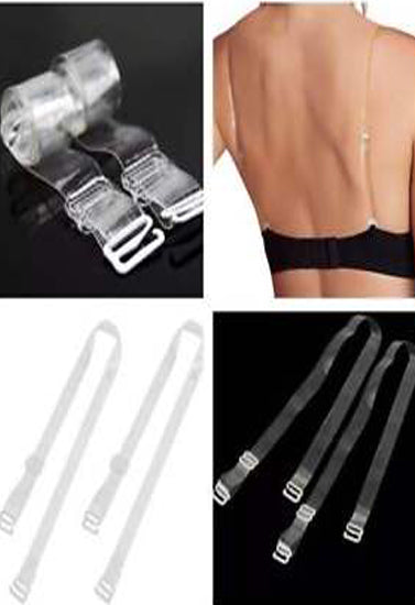 White Transparent Strap Bra