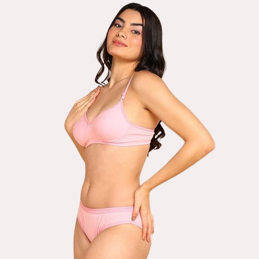 Cozy Cotton Intimates Bra Panty Set Pack of 2