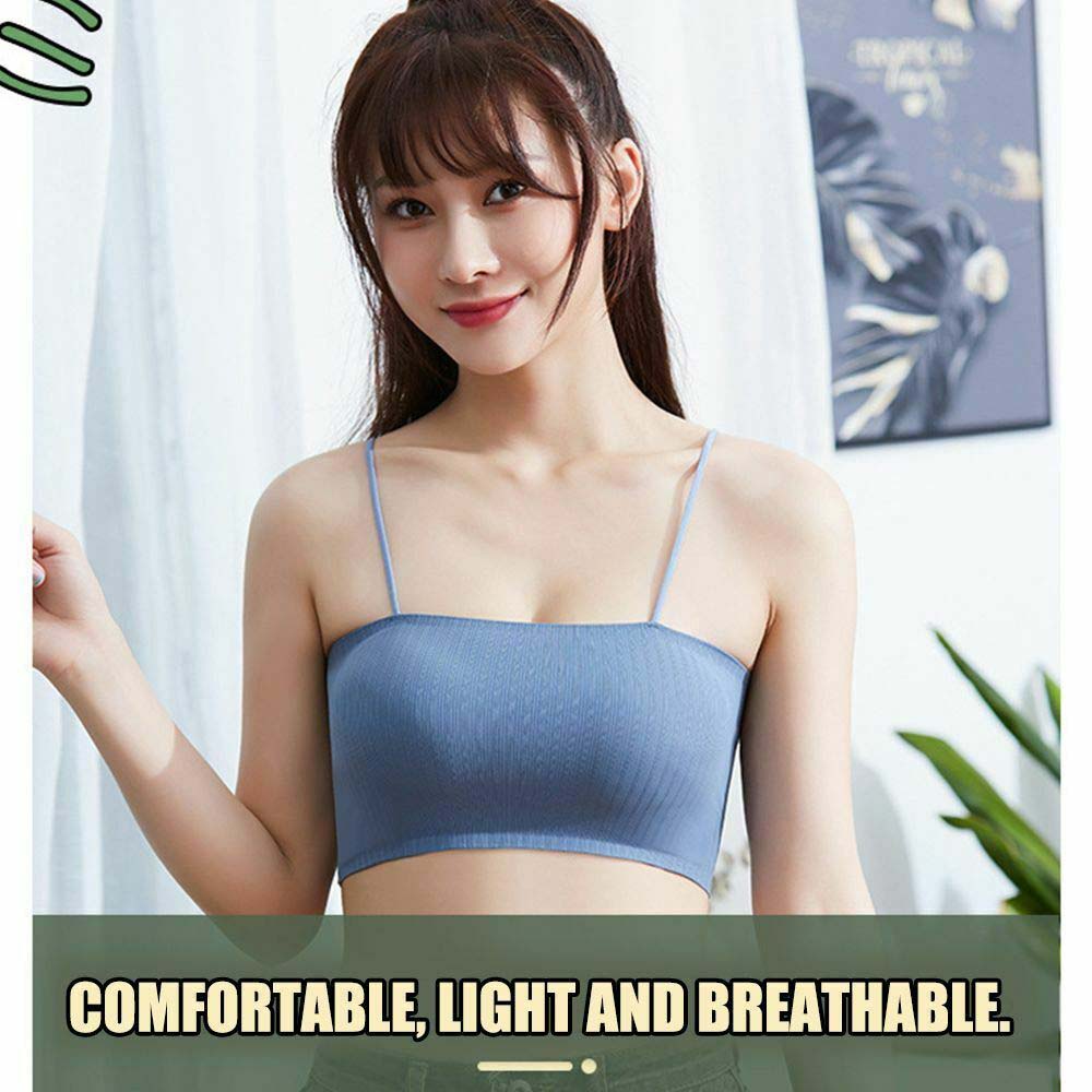 Seamless Padded Crop Top Bra Pack Of 2