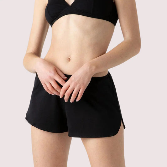 Black Organic Cotton French Knickers