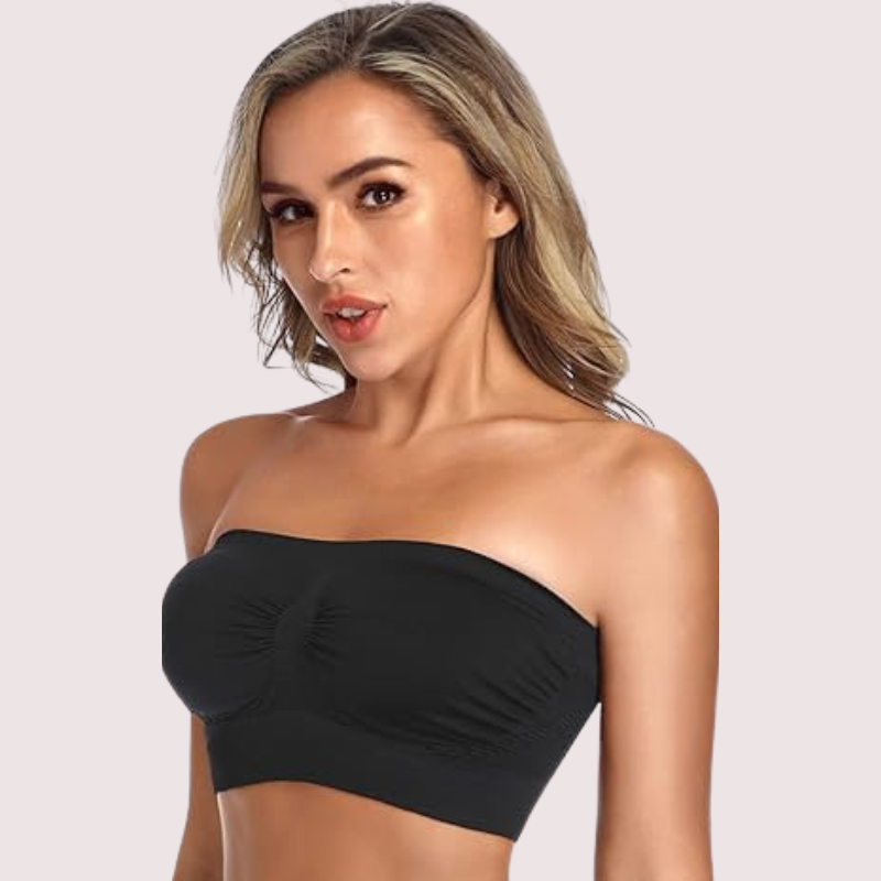 Non-Padded Strapless Tube Bras Pack of 2