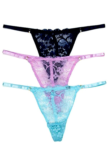 Women’s Lace Underwear G-String Pack of 3