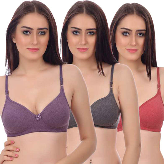 Soft & Cozy Cotton Bra Pack of 3