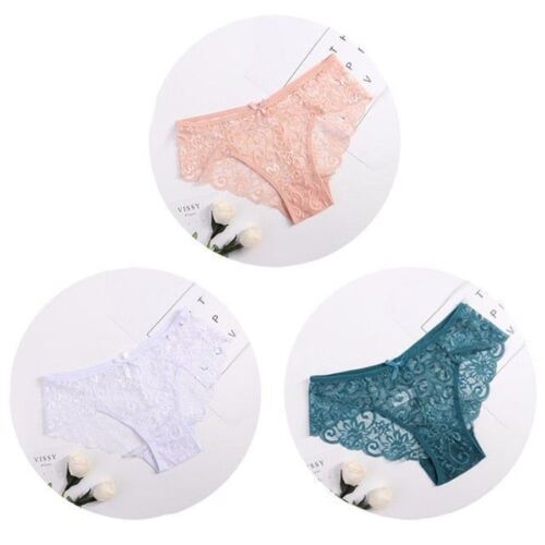Women's Floral Bow Lace Panties Pack Of 3