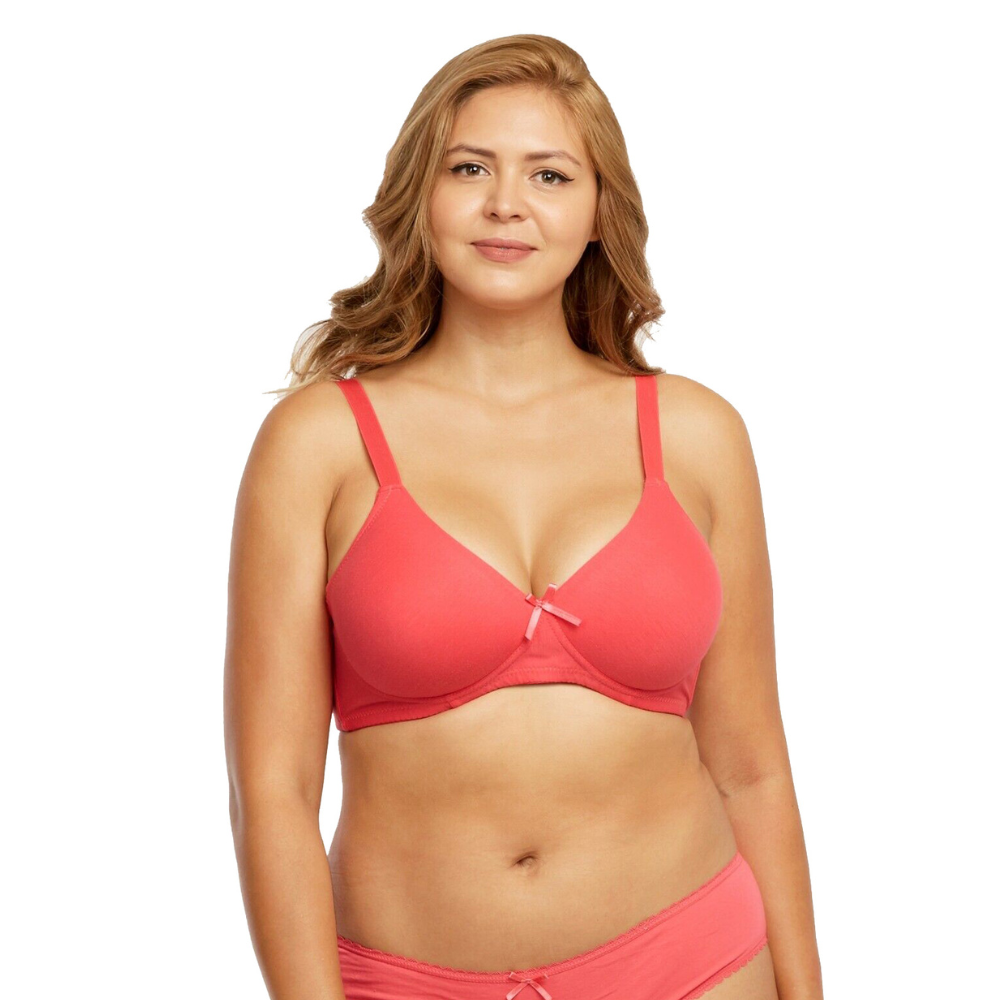 No Wire Full Cup Light Padded Bra Pack Of 2