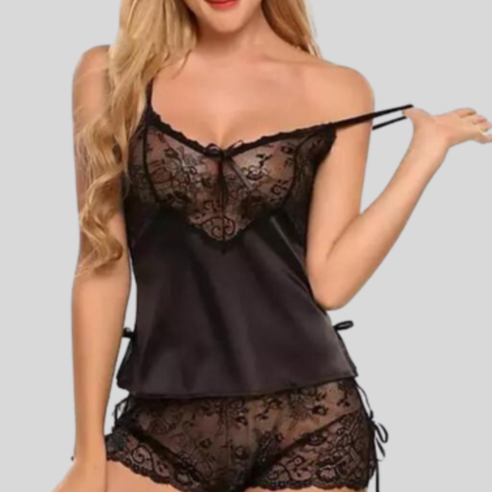 Curve&Co Black Babydoll Nightwear