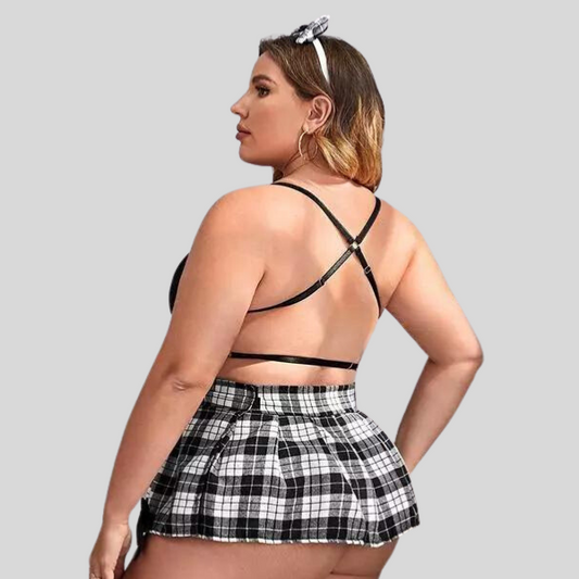 Curve&Co Schoolgirl Roleplay Costumes with Luxury Panty Gift