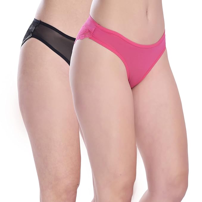Women's Transparent Lace Bikini Set Pack of 2