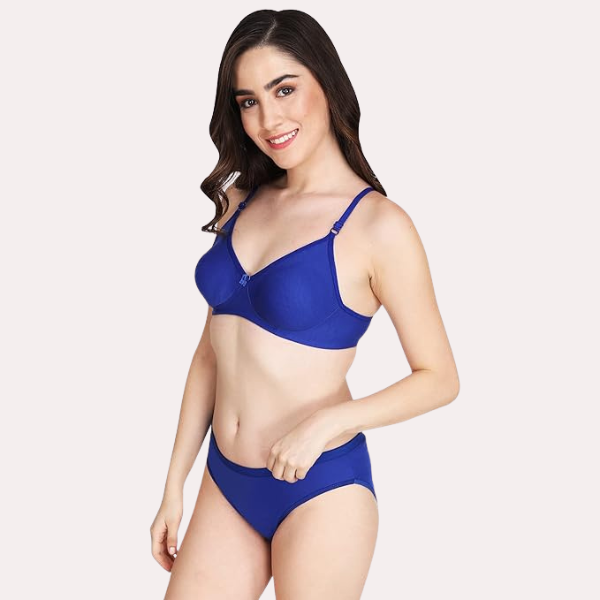 Non-Padded Bra Panty Set for Women Pack of 2