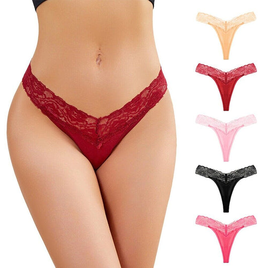 Beautiful Seamless Lace Panties Pack of 5