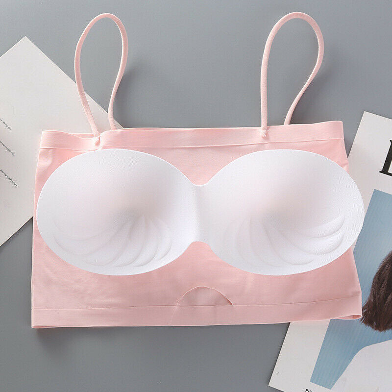 Seamless Padded Crop Top Bra Pack Of 2