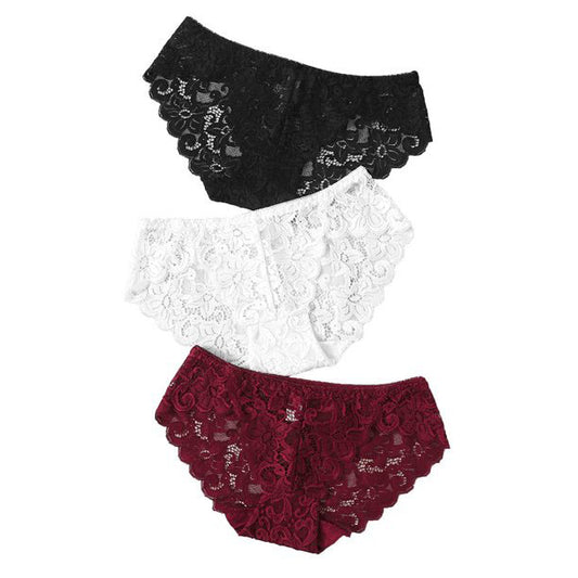 Lace Flowers hipster Panties Pack of 3