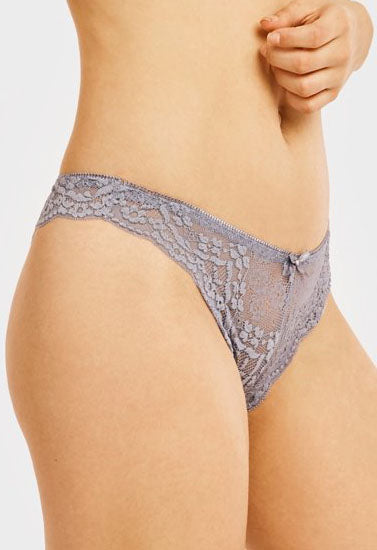 Sexy Cheeky Back Lace Thong Panties Pack of 2