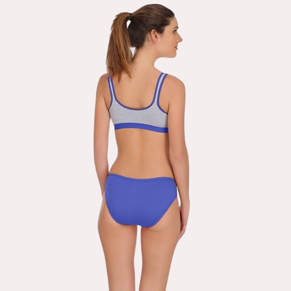 Fitness Flourish Sports Bra Panty Set Pack of 2