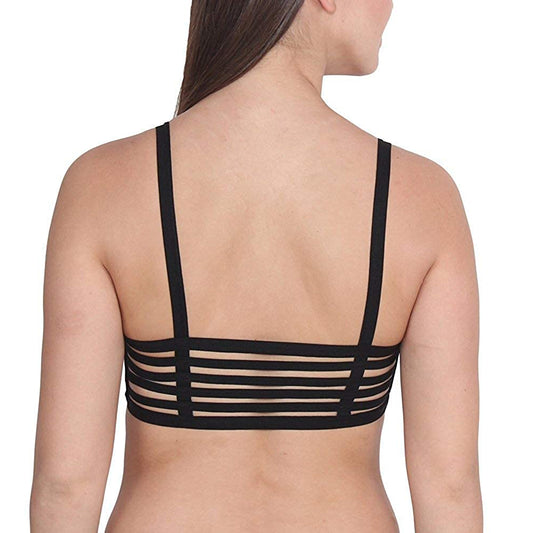 Bralette Bra Sexy Back Stripe Pack Of 2