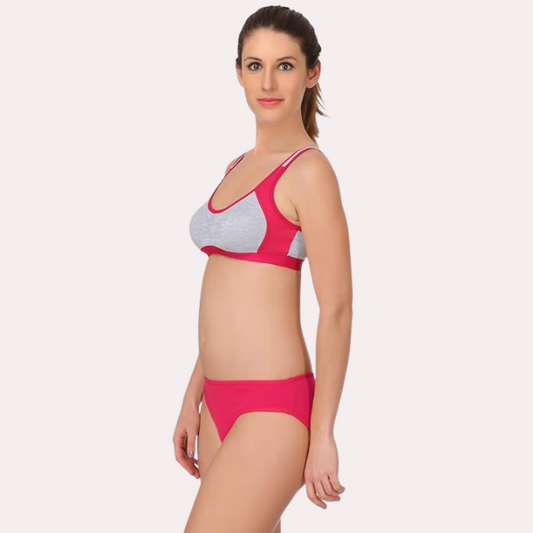 Trendy Sports Bra with Panty for Women Pack of 2