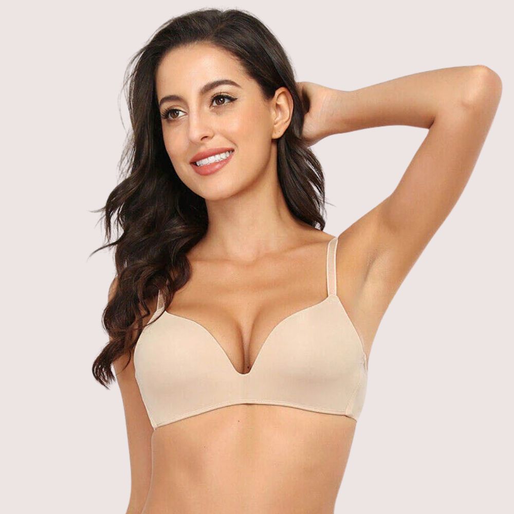 Curve&Co 2 Pack Luxury Seamless Padded Non-Wired Push-Up Bra
