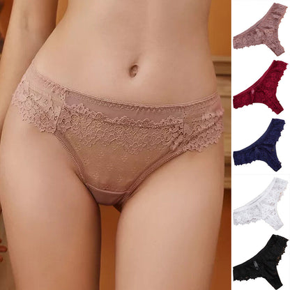 Women Floral Lace Thong Underwear Pack of 3
