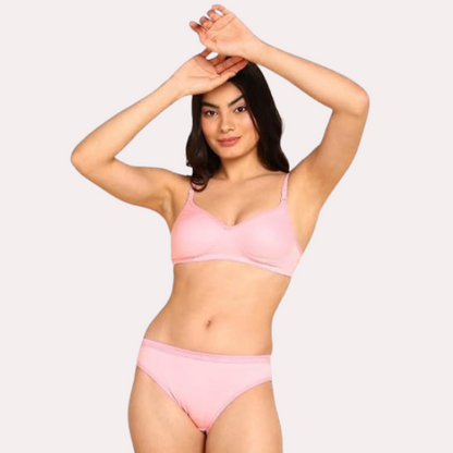 Cozy Cotton Intimates Bra Panty Set Pack of 2