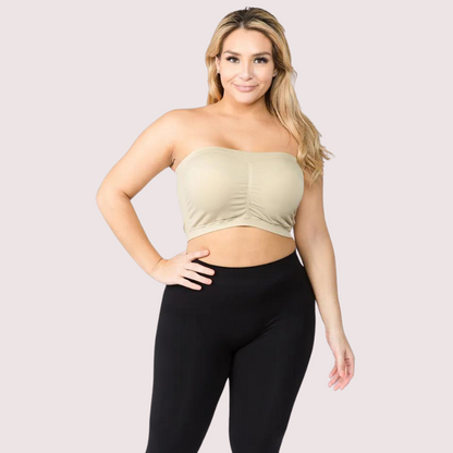 Sexy Tube Bandeau Bra Tops for Women Pack of 2