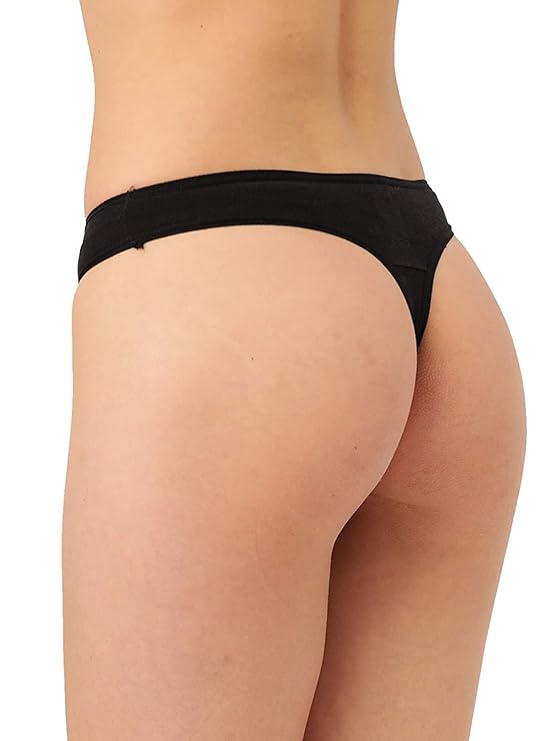 Women's Everyday Thong Panty Set Pack of 3