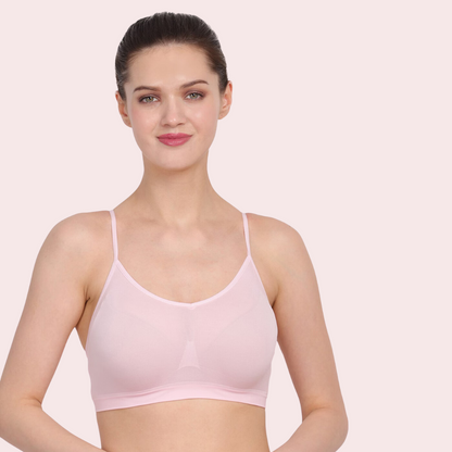 Blush Comfort Light Pink Bra Non Padded Pack of 2