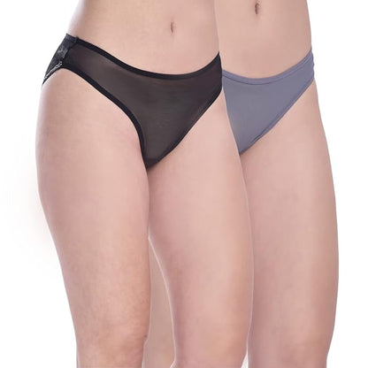 Women's Transparent Lace Bikini Set Pack of 2