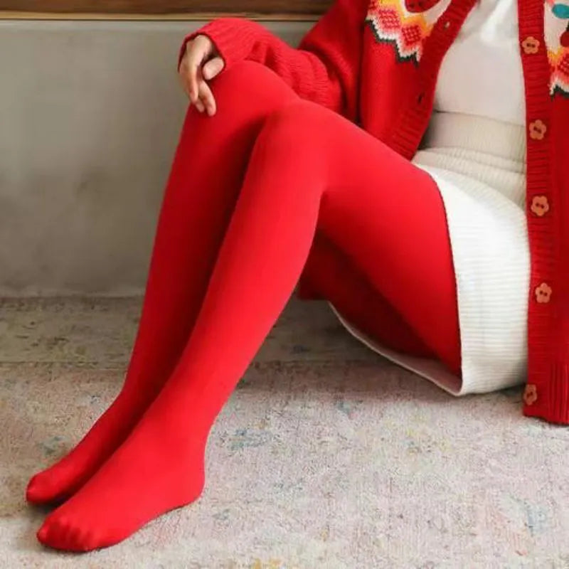 Tomkind Red Tights - Stylish Women's Legwear