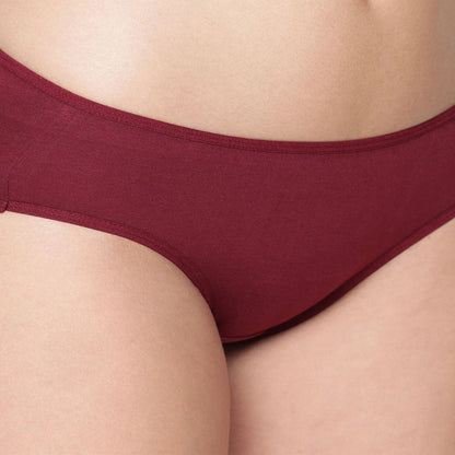 Comfy Snazzy Way Women's Best Fitting Plus Size Maroon Cotton Panties Pack of 2