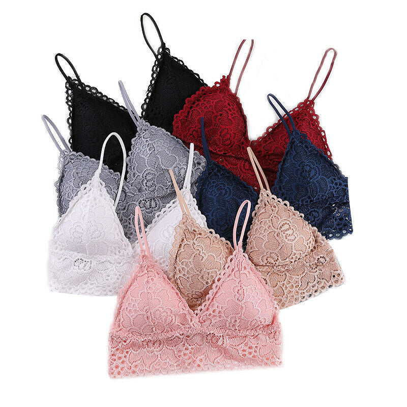 French Fashion Padded Lace Bralette Pack Of 2