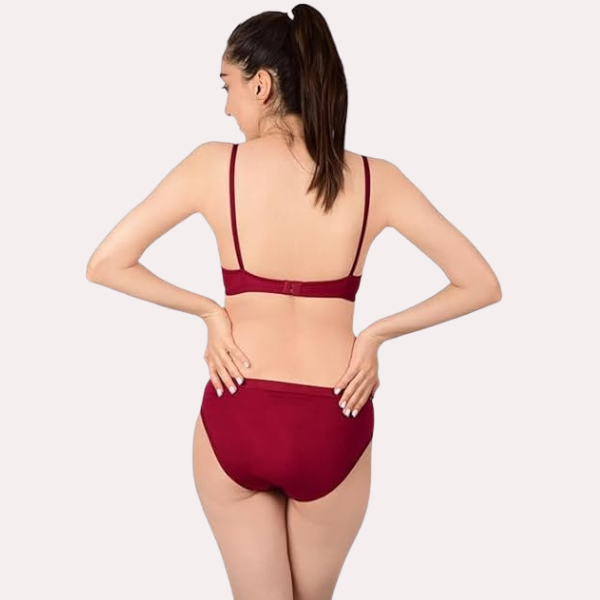 Comfortable Cotton Bra & Panty Set for Women Pack of 2