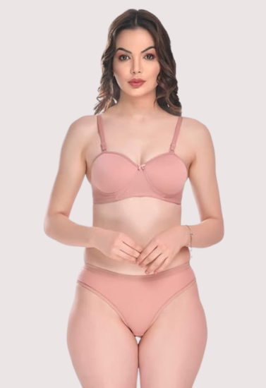 Padded Cotton Bra Panty Set for a Sexy You Pack of 2