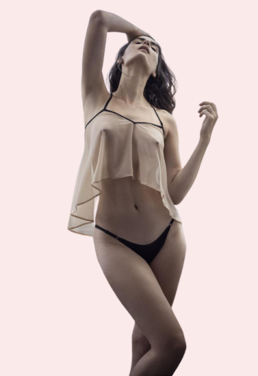 Curve&Co Seductive See Through Cami top