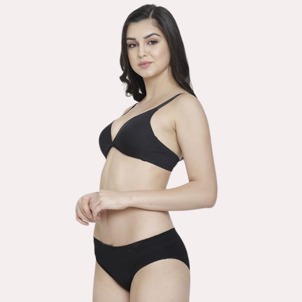 Non-Padded Plunge Bra Panty Set Pack of 2