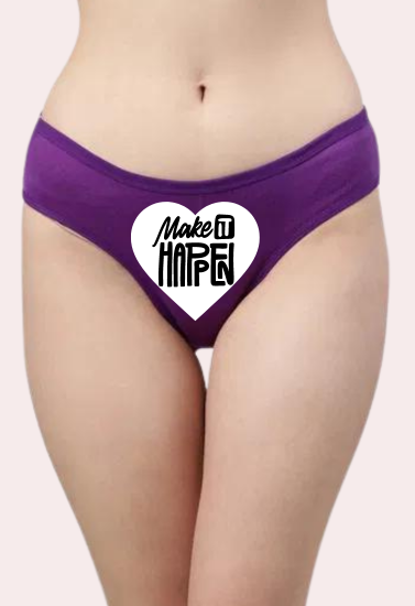 Heart-themed Make it Happen Custom Panty