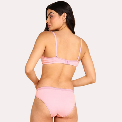 Cozy Cotton Intimates Bra Panty Set Pack of 2