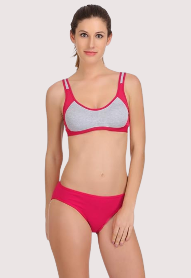 Trendy Sports Bra with Panty for Women Pack of 2