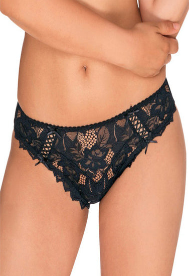 Undiz Very Comfortable Black Lace Thong