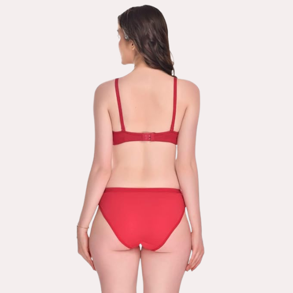 Padded Cotton Bra Panty Set for a Seductive Look Pack of 2