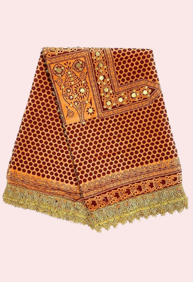 Fashion & Heritage Women’s Solid Cotton Pichora Elegant Dupatta