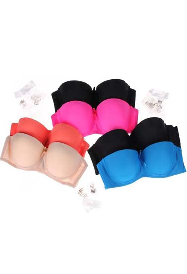 Demi Cup Padded Wired Push Up Bra Pack Of 2