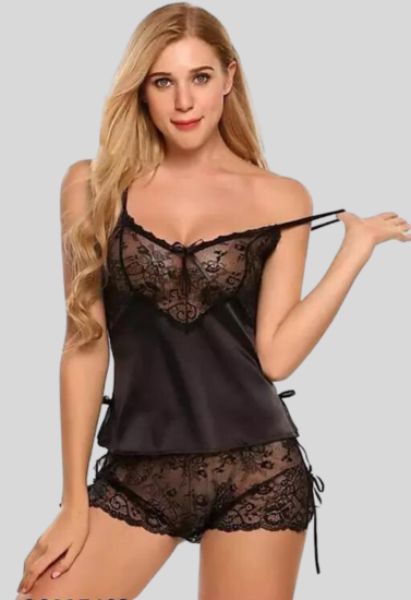 Curve&Co Black Babydoll Nightwear