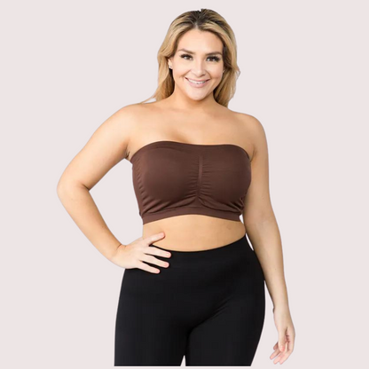 Sexy Tube Bandeau Bra Tops for Women Pack of 2