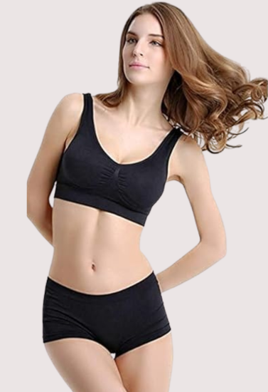 Sports Bra Panty Set for Active Women Pack of 2