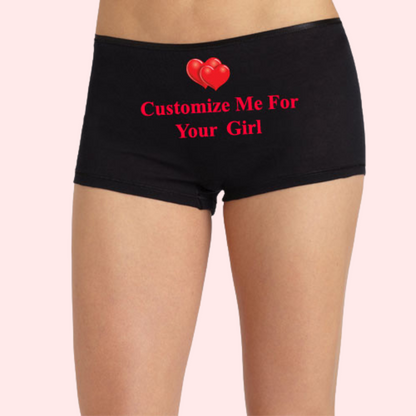 Cozy Waistband Boyshort Customize For Your Girl