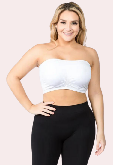 Tube Bandeau Bra Tops for Women Pack of 2
